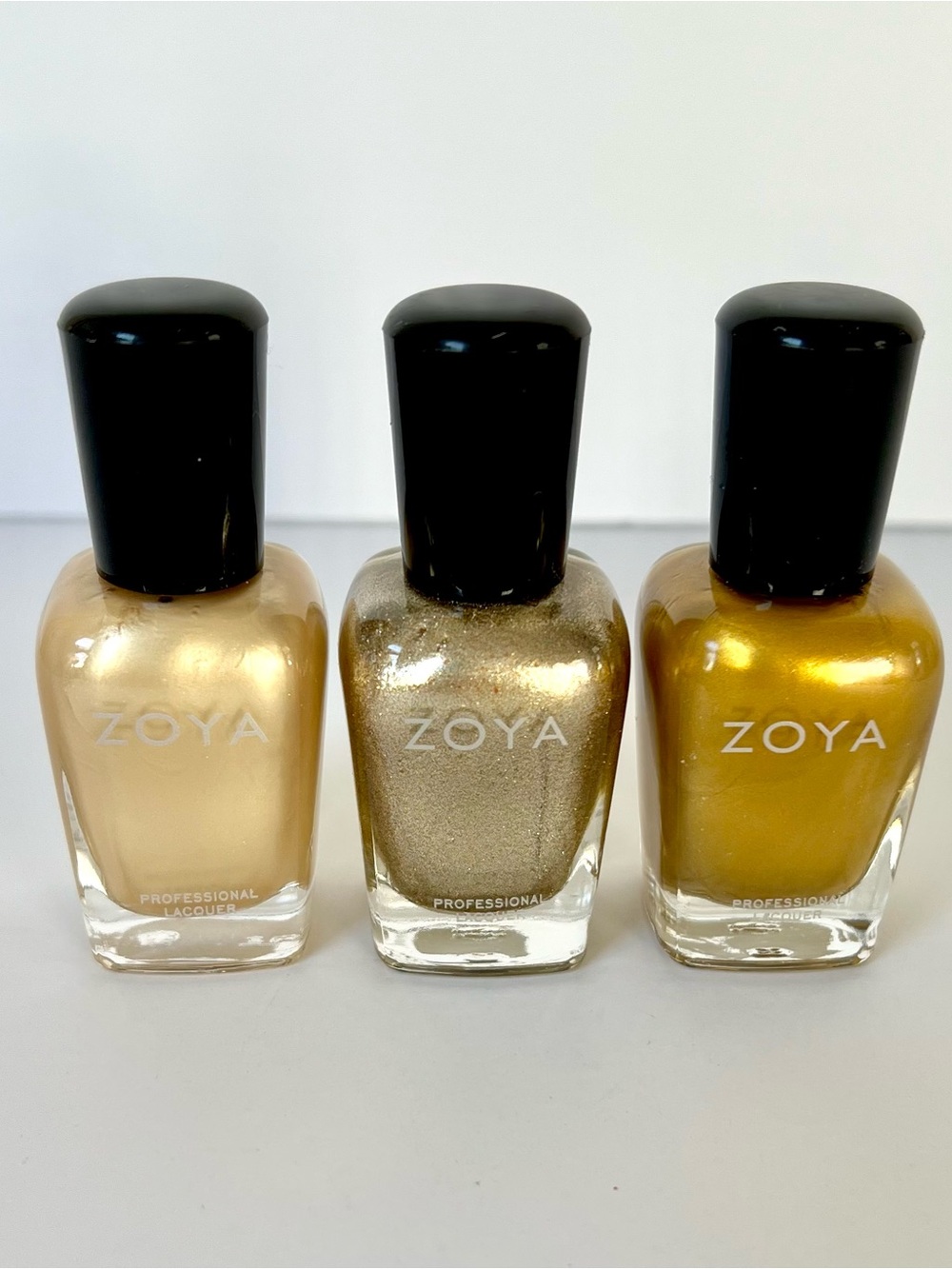 NEW ZOYA Metallic Golden Trio - Brooklyn / Ziv / Goldie